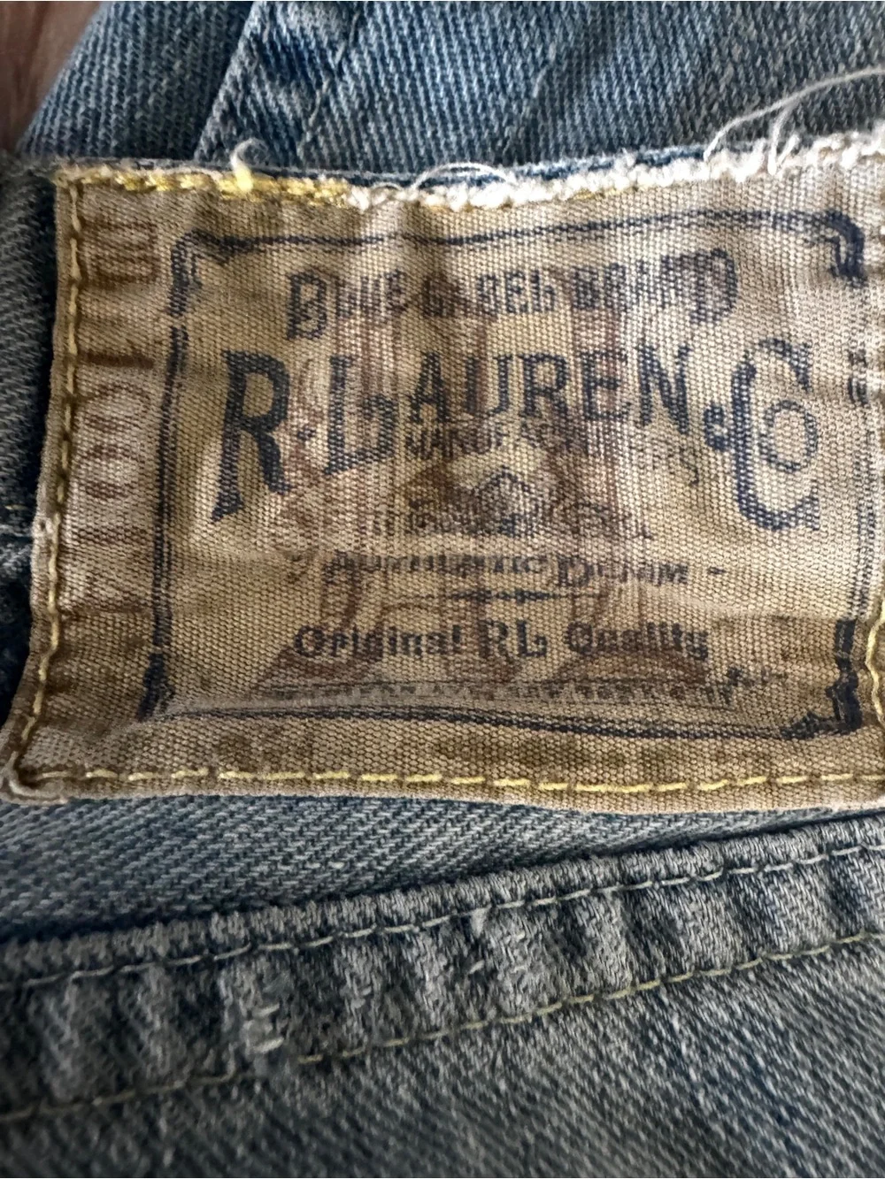 Ralph Lauren Thompson 650 Distressed Denim Jeans